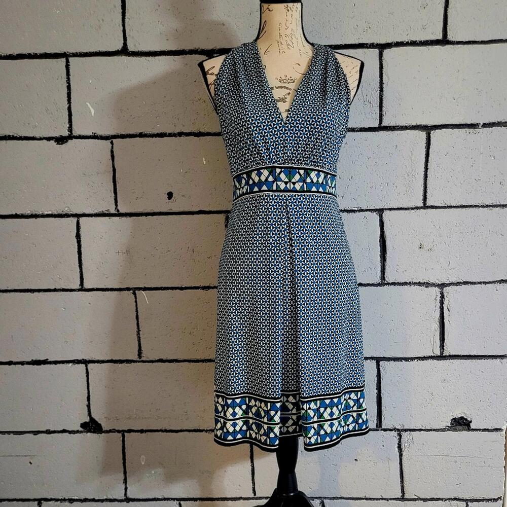 Bundle Sale! Max Studio Blue Patterned Halter Dre… - image 1